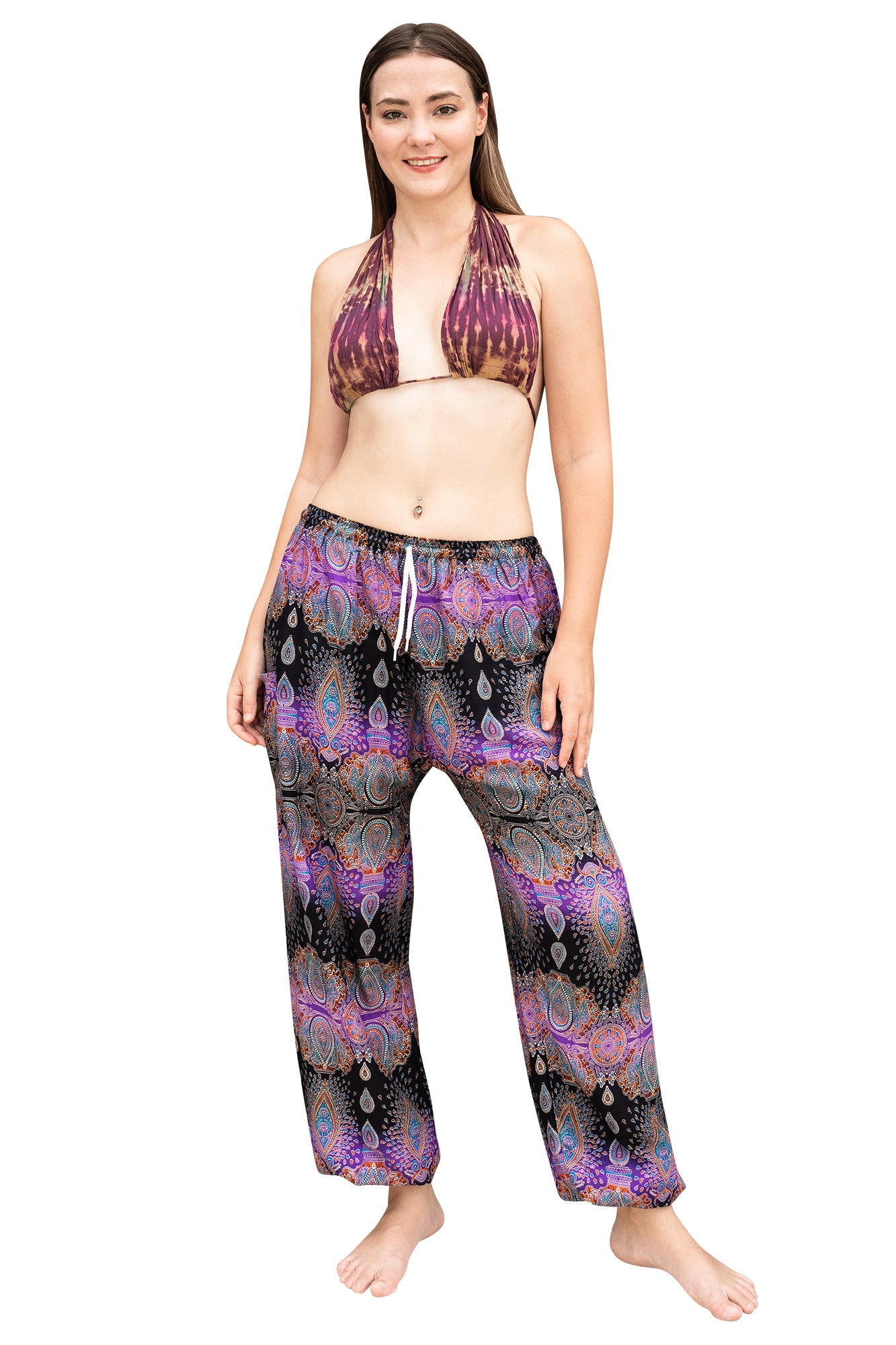Paisley Pants in Purple