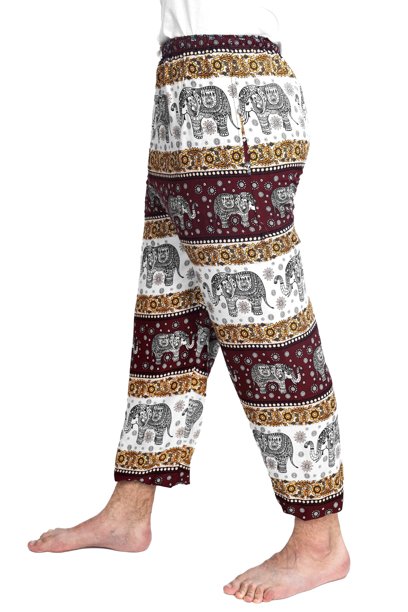 Imperial Elephant Pants in Burgundy