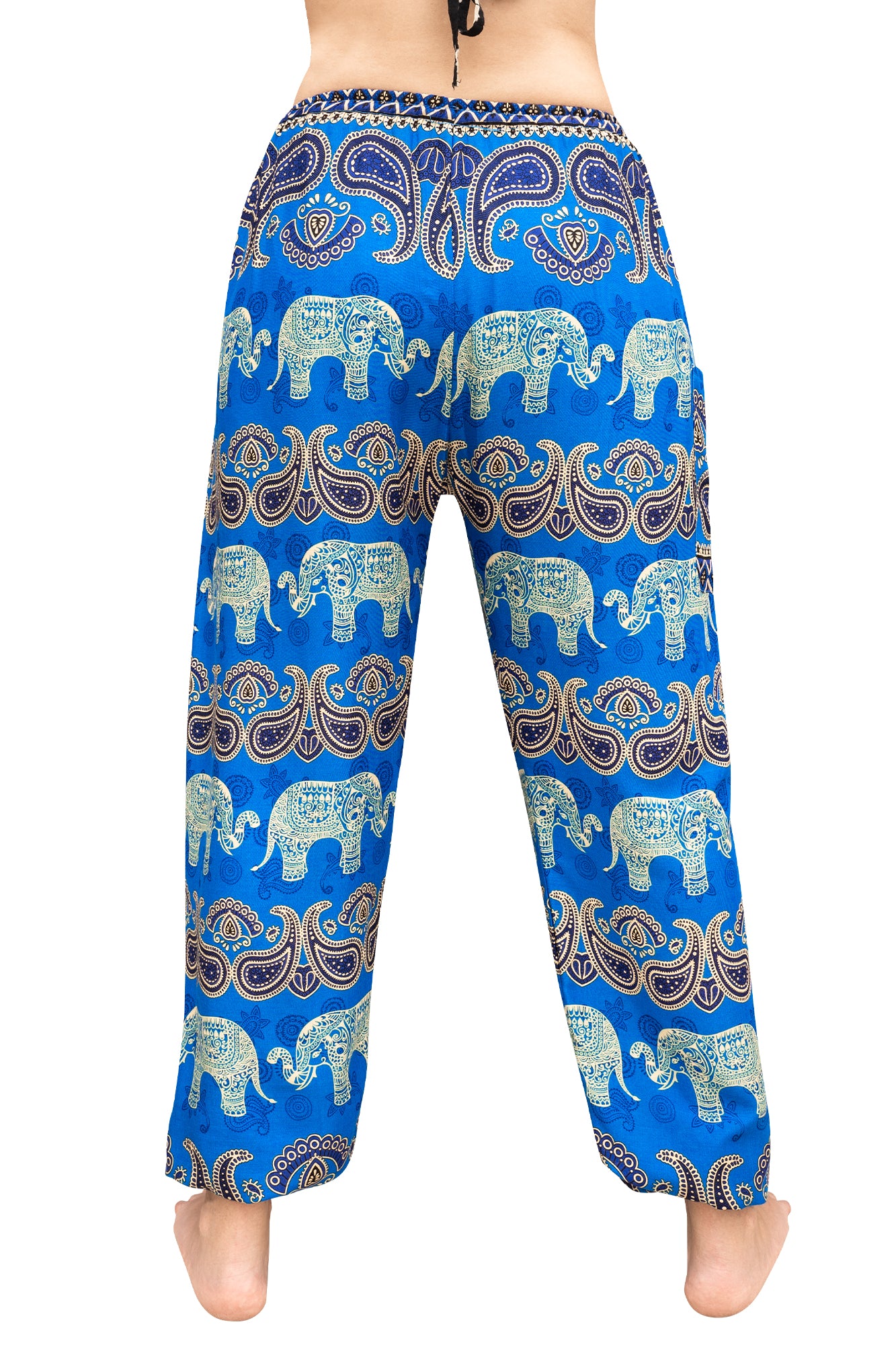 Paisley Elephant Pants in Blue