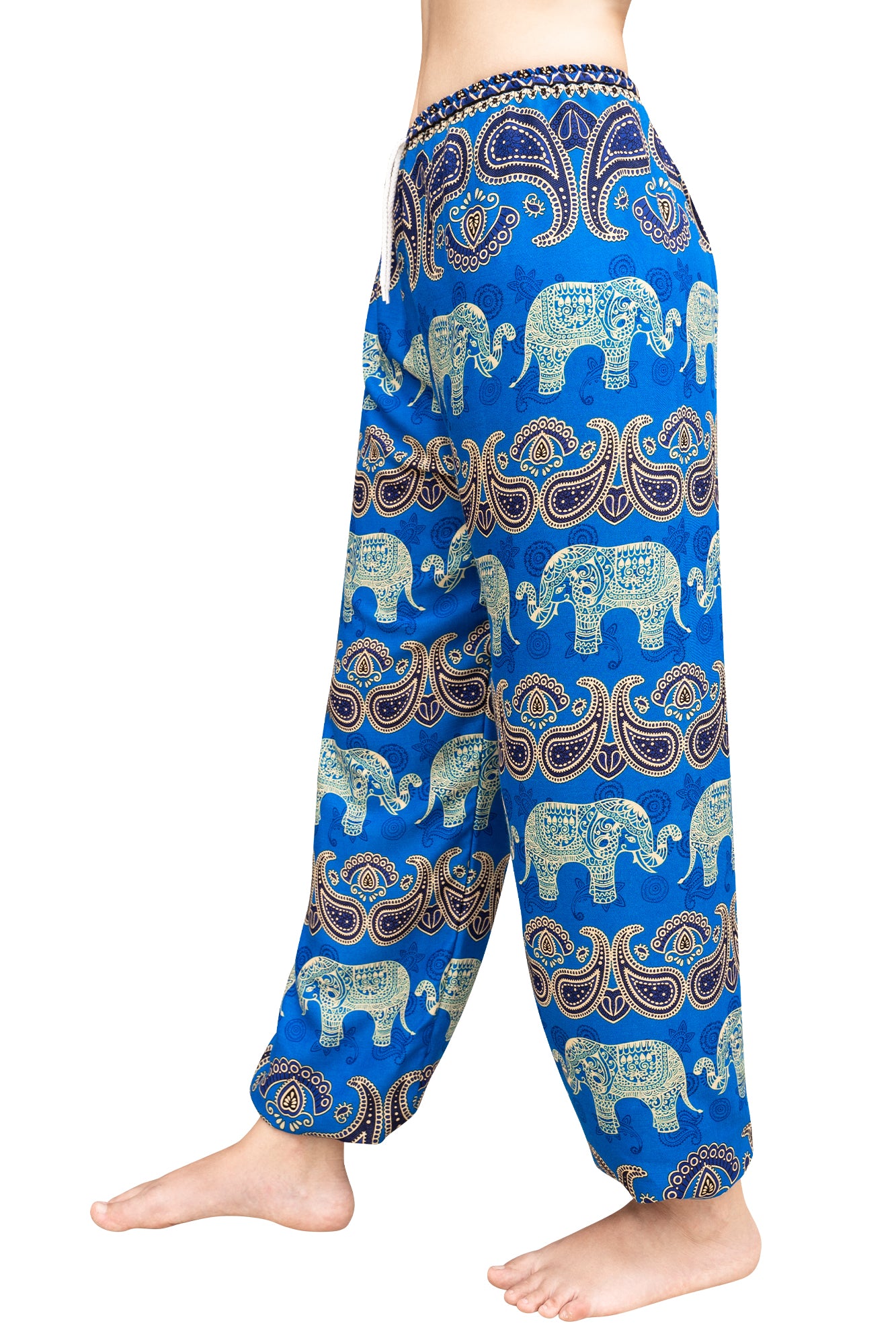 Paisley Elephant Pants in Blue