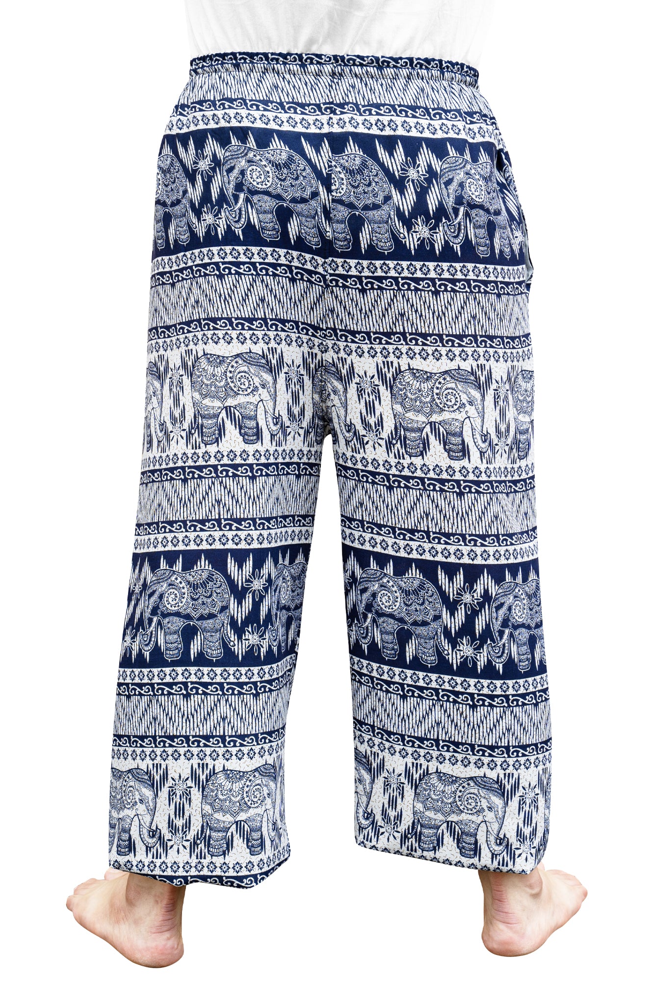 Tribal Elephant Pants in Blue