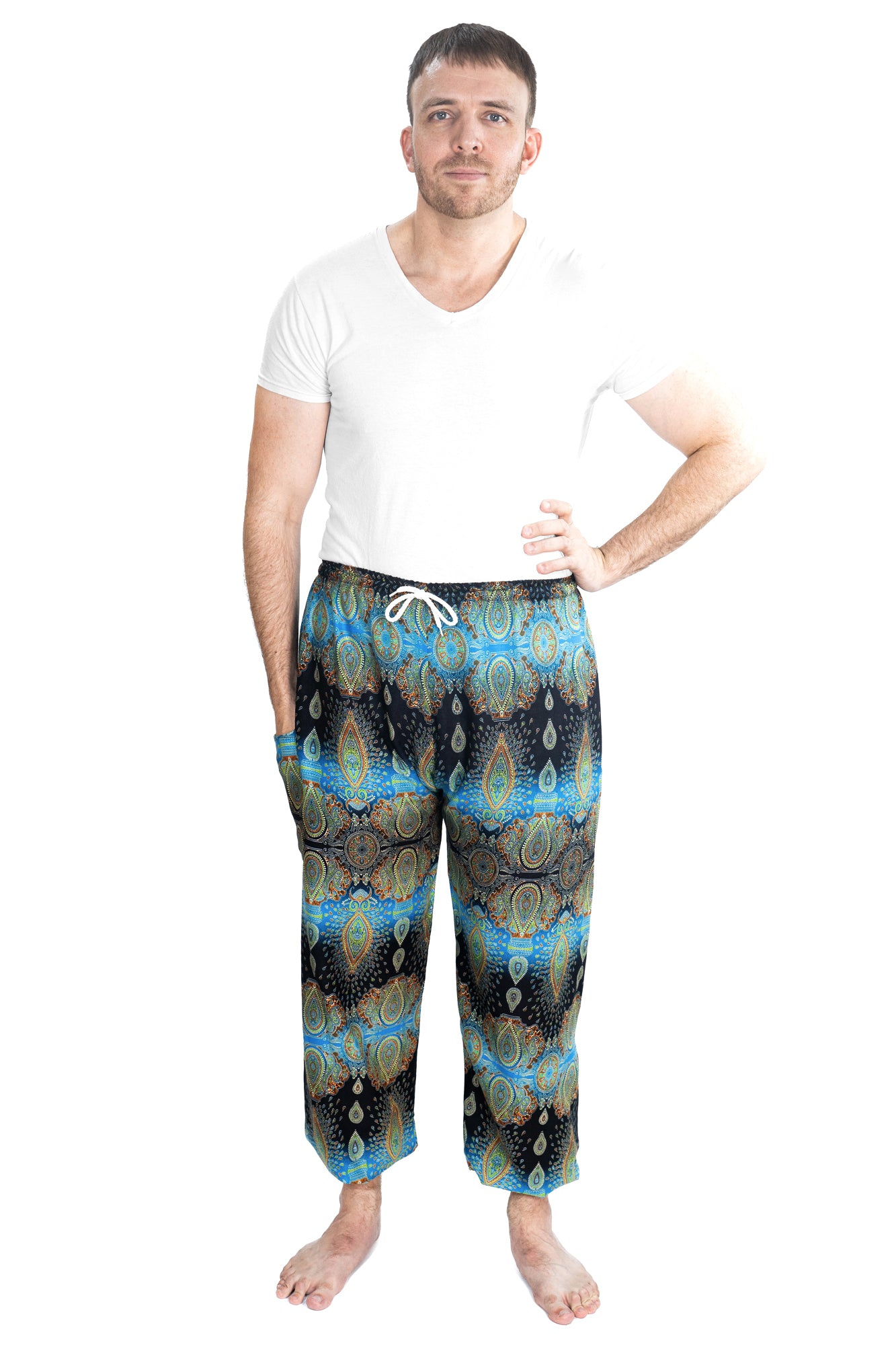 Paisley Pants in Blue
