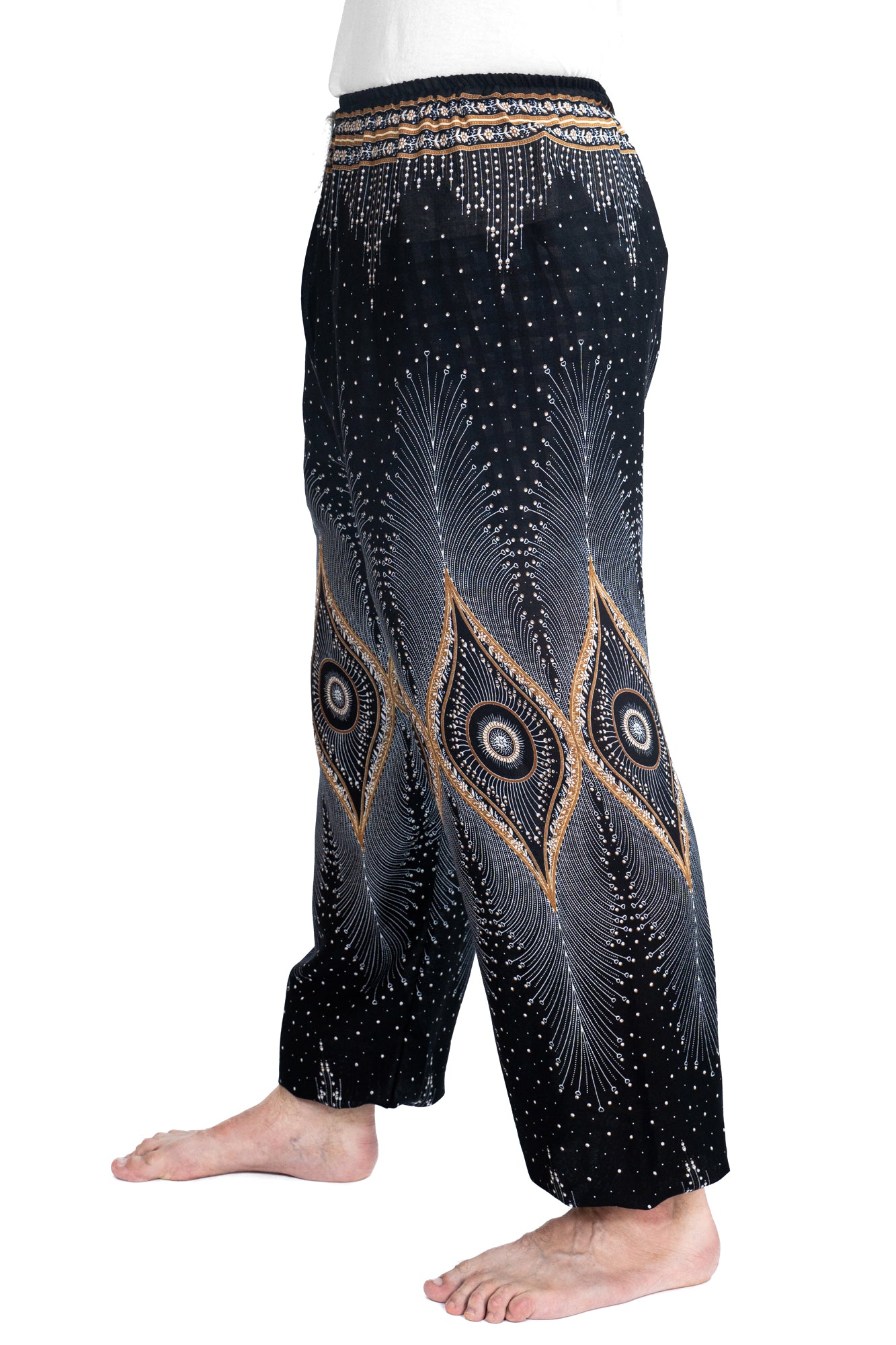 Diamond Peacock Pants in Black