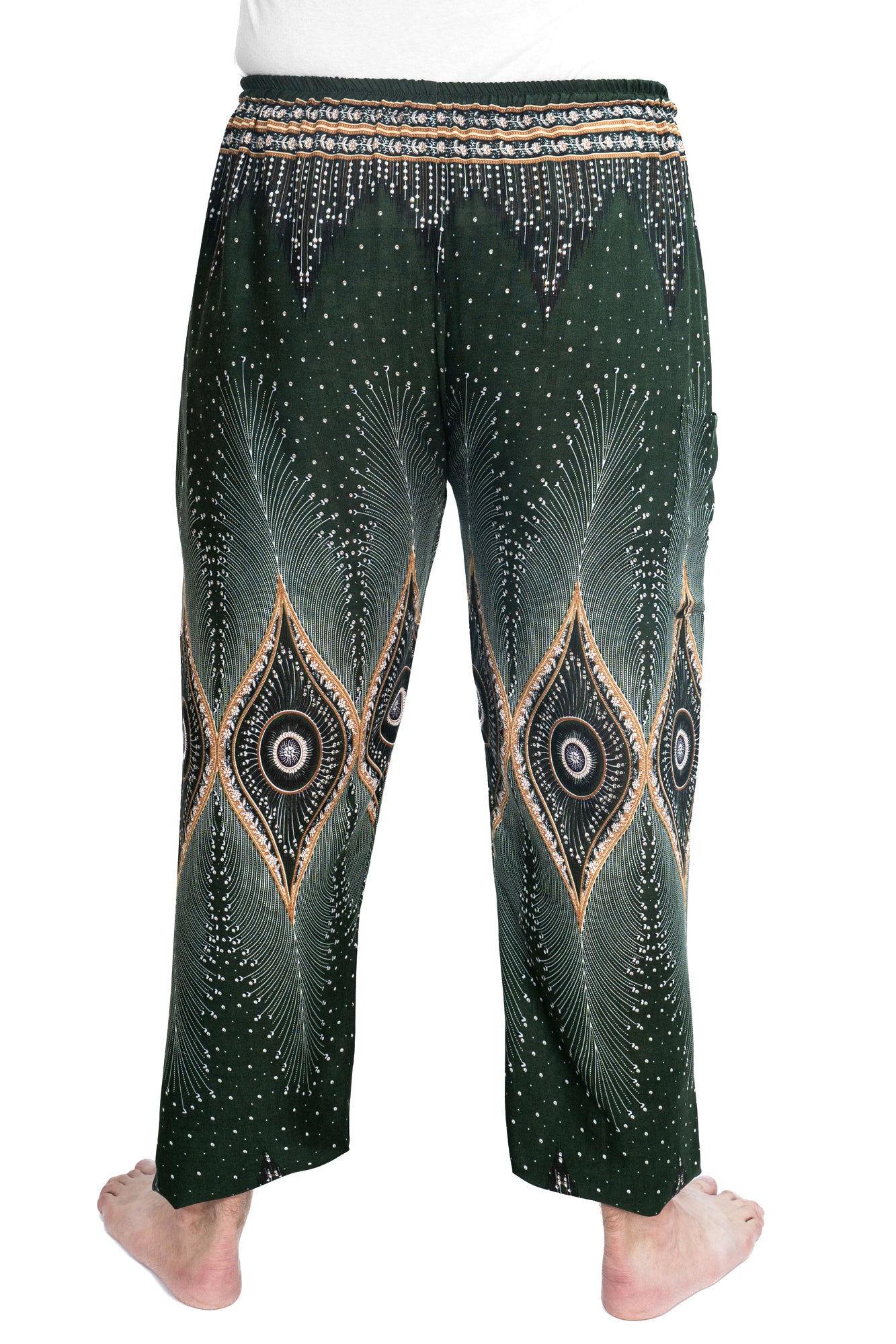 Diamond Peacock Pants in Green