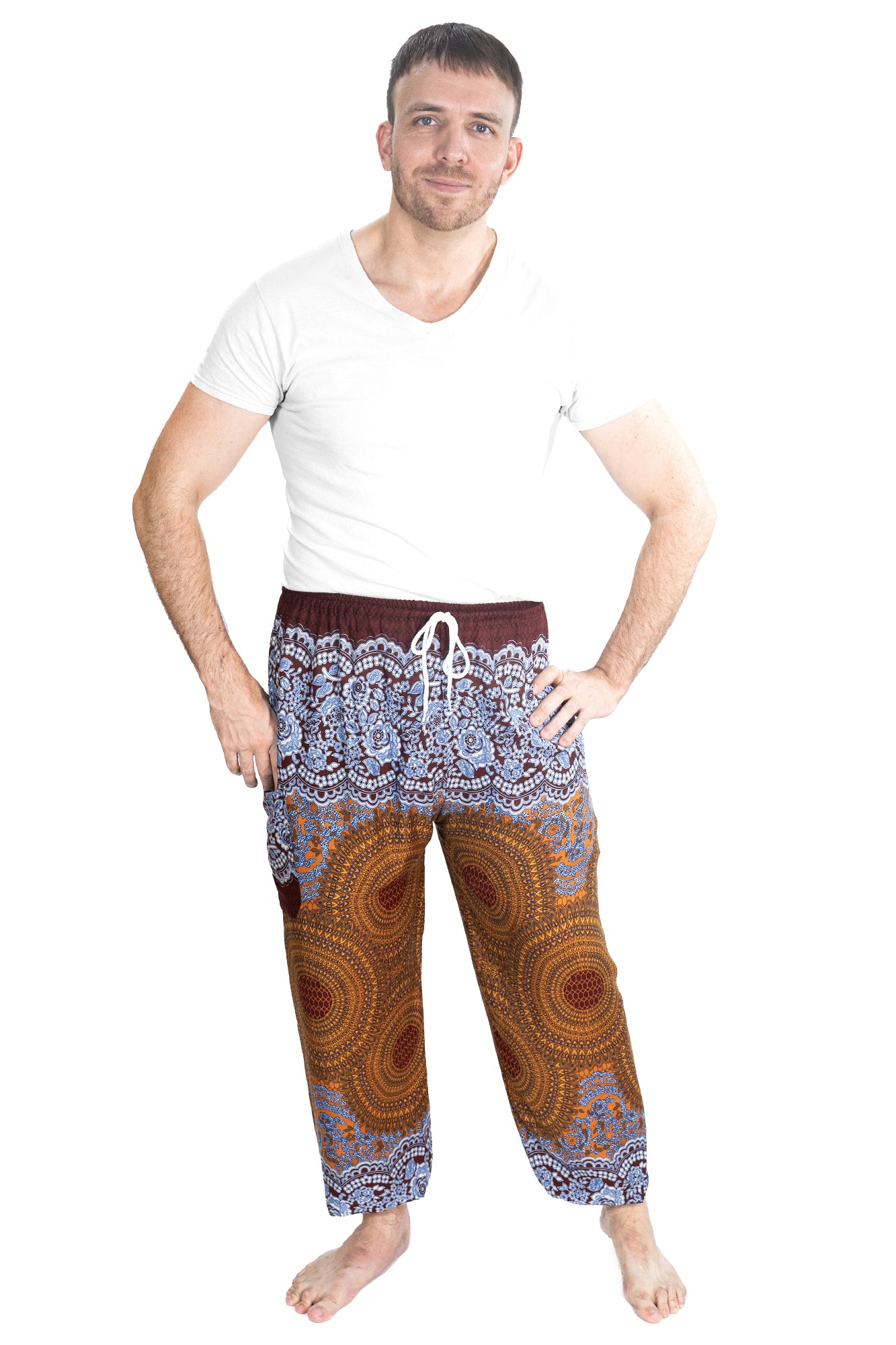 Mandala Pants in Brown