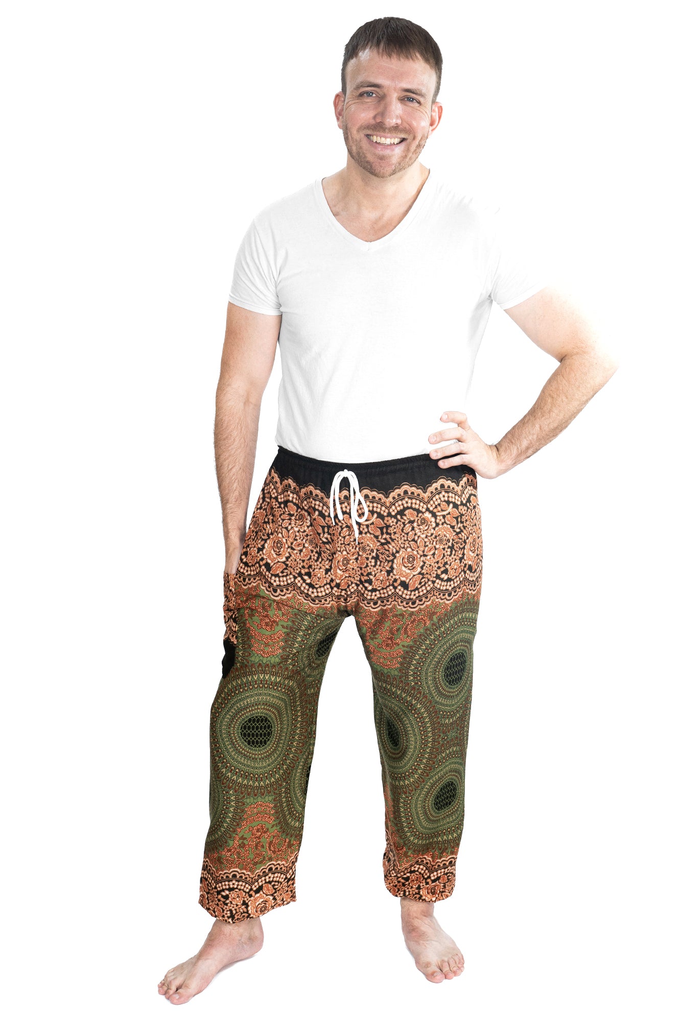 Mandala Pants in Green