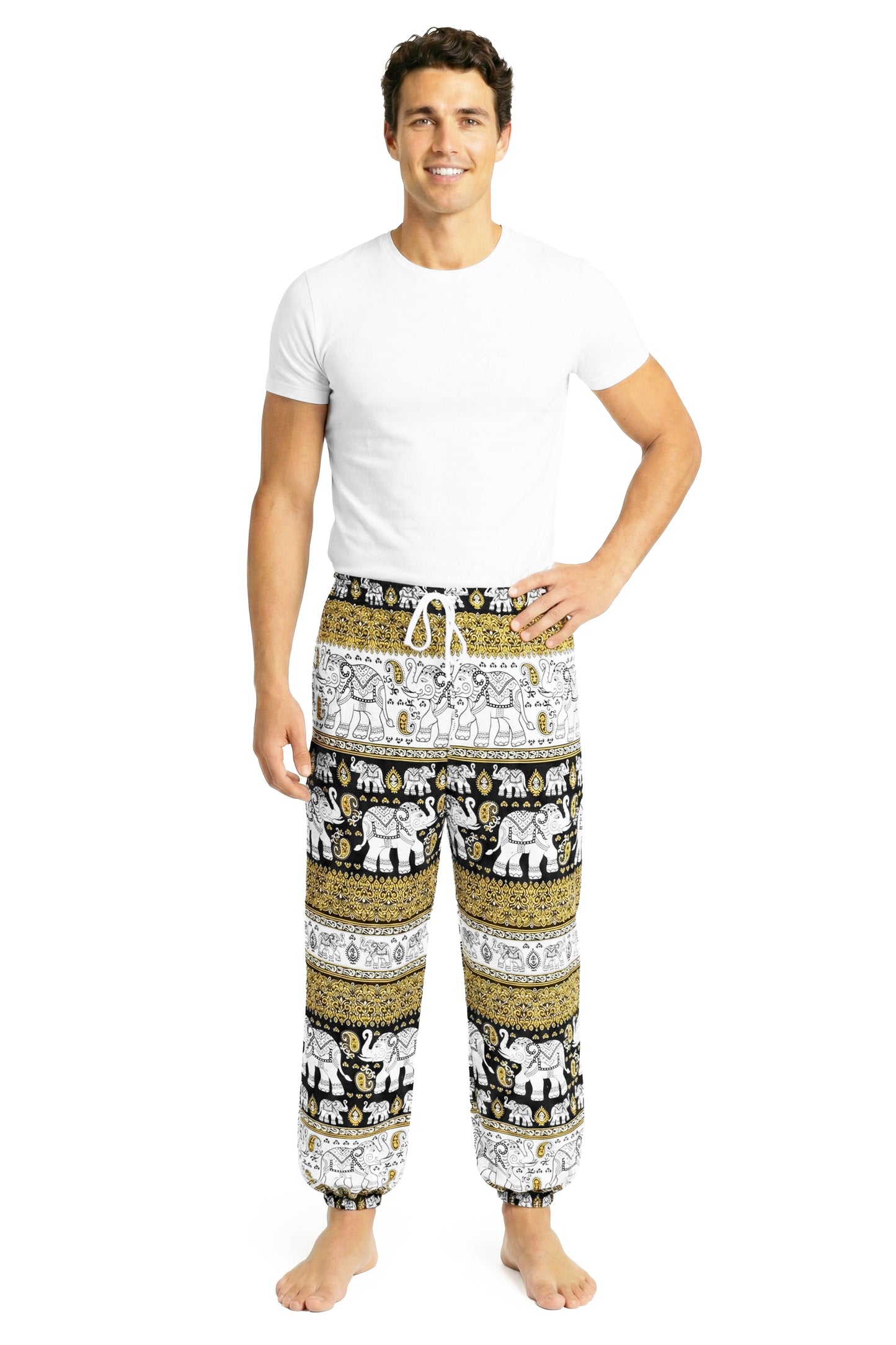 Royal Elephant Rayon Pants