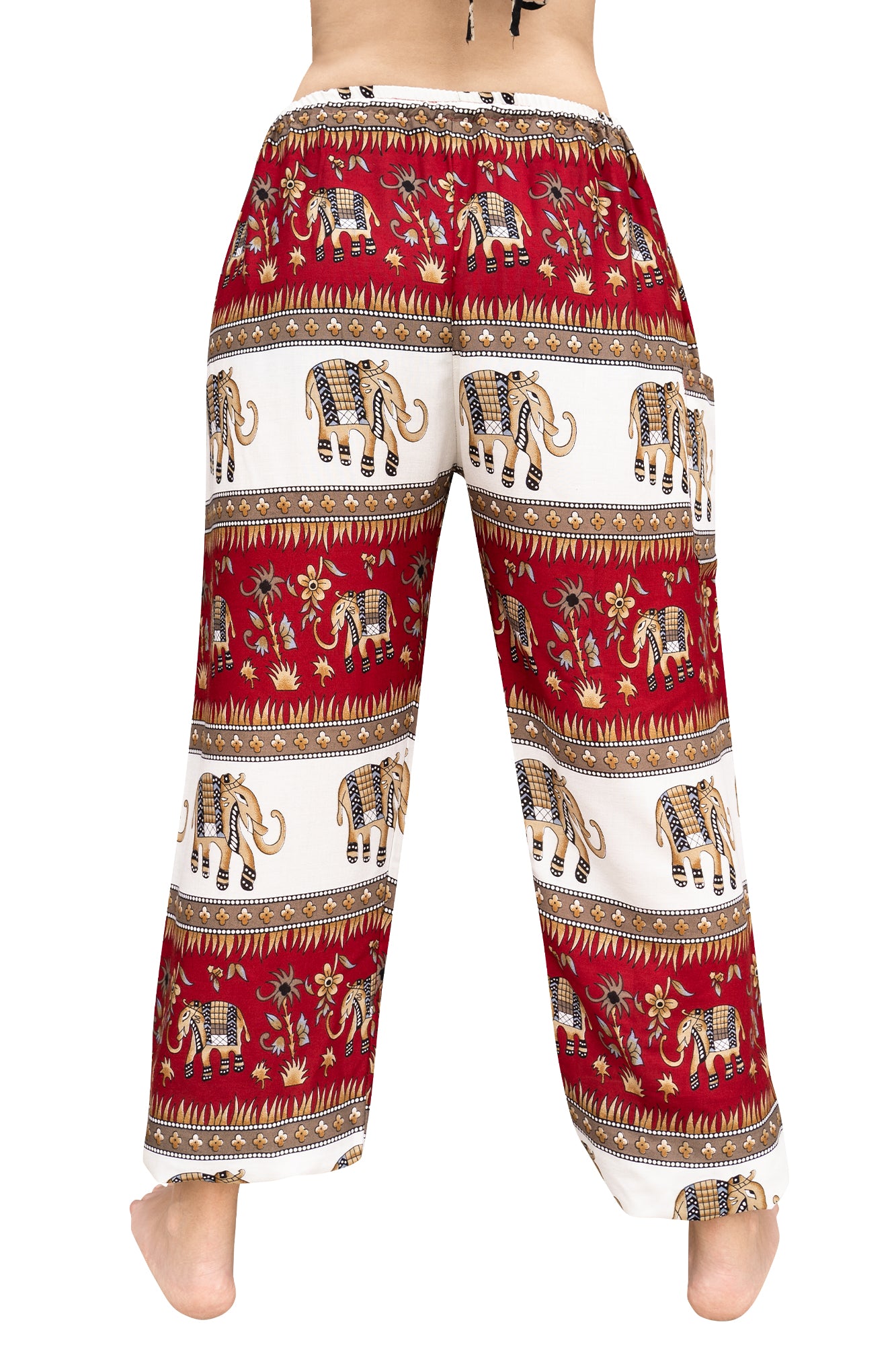 Elephant Wonder Pants in Red