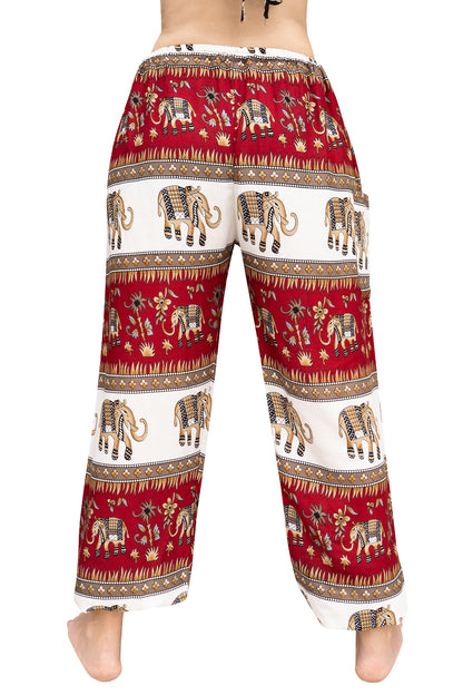 Elephant Wonder Pants in Red