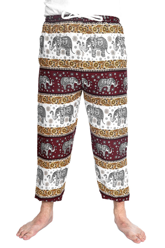 Imperial Elephant Pants in Burgundy
