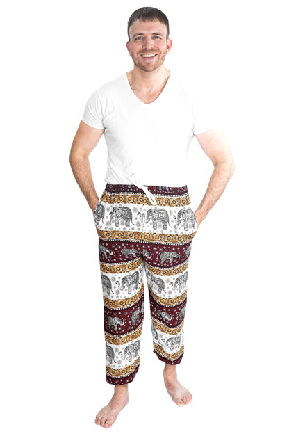 Imperial Elephant Pants in Burgundy