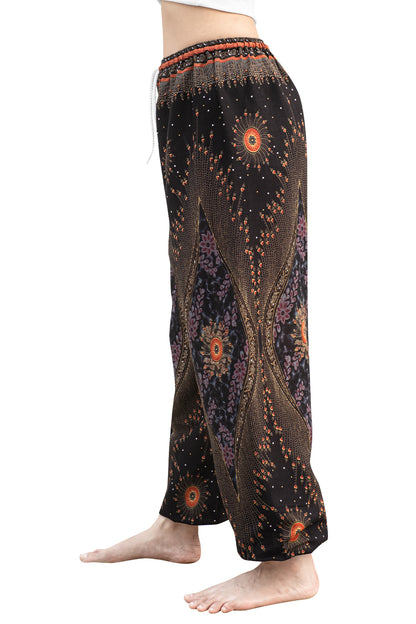 Majestic Peacock Pants in Black