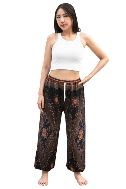 Majestic Peacock Pants in Black