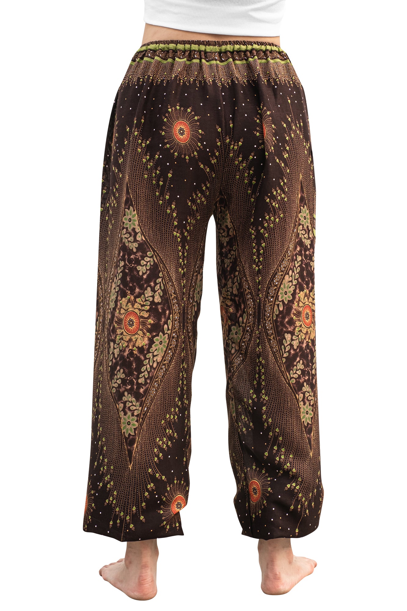Majestic Peacock Pants in Brown