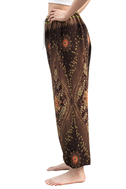 Majestic Peacock Pants in Brown