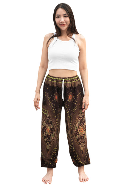 Majestic Peacock Pants in Brown