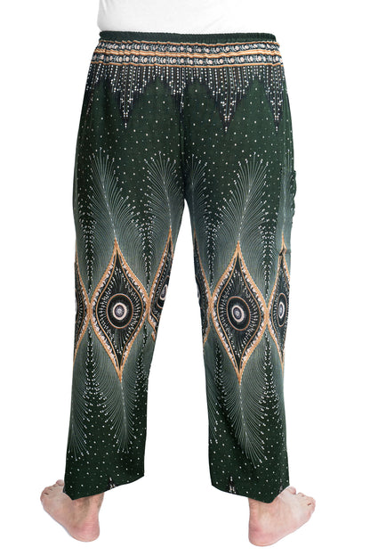 Diamond Peacock Pants in Green