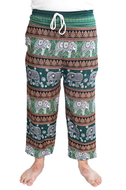 Ornate Elephant Pants in Green